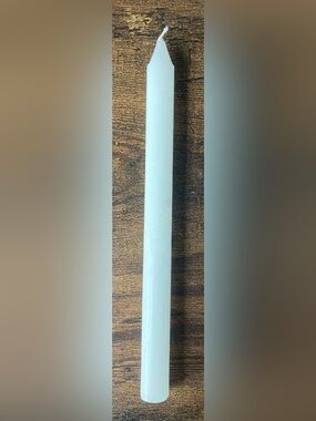 Elegant White 8” Taper Candle